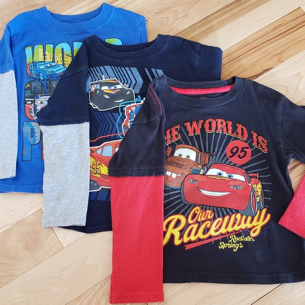 Boys size 4t disney Pixar cars long sleeved shirts